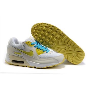 Nike Air Max 90 Womens Shoes Wholesale Beige White Yellow